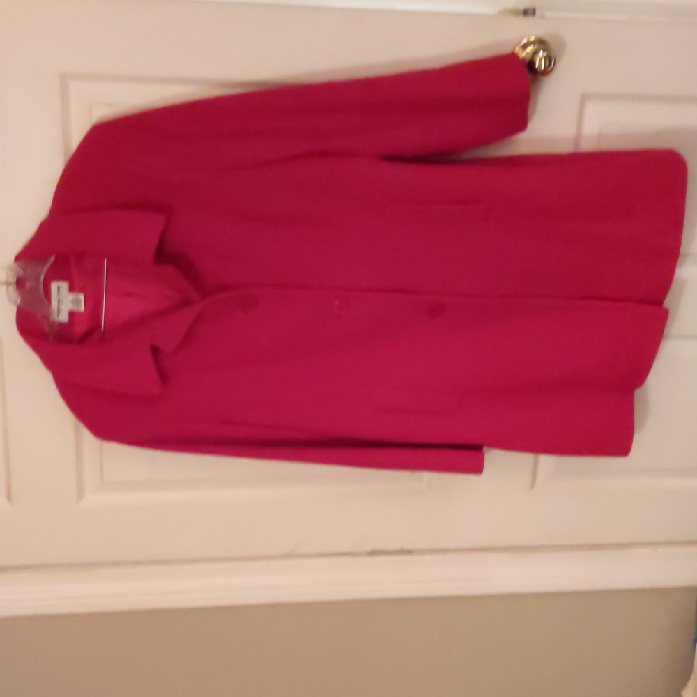 Womens size 16 Preston&York red wool peacoat